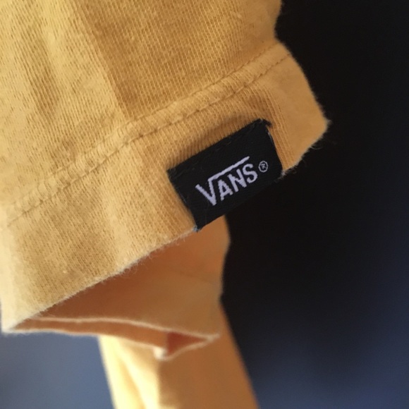 Yellow Vans Oversized Tee Shirt with pocket - Picture 4 of 5